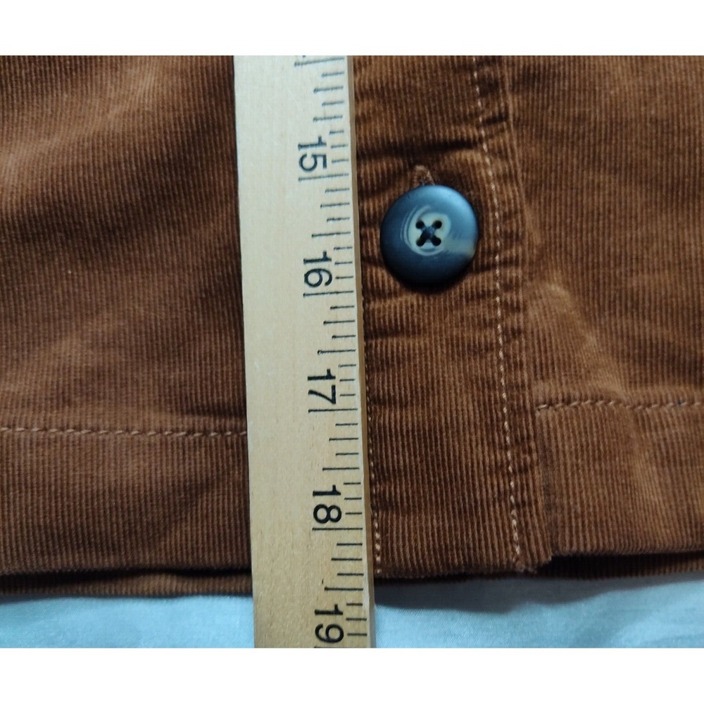 CABI Women Size 4 Brown Button Front 18.5" Corduroy Skirt EUC - Picture 11 of 14